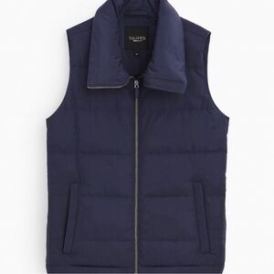 Talbots Men's Dark Blue Quilted Vest